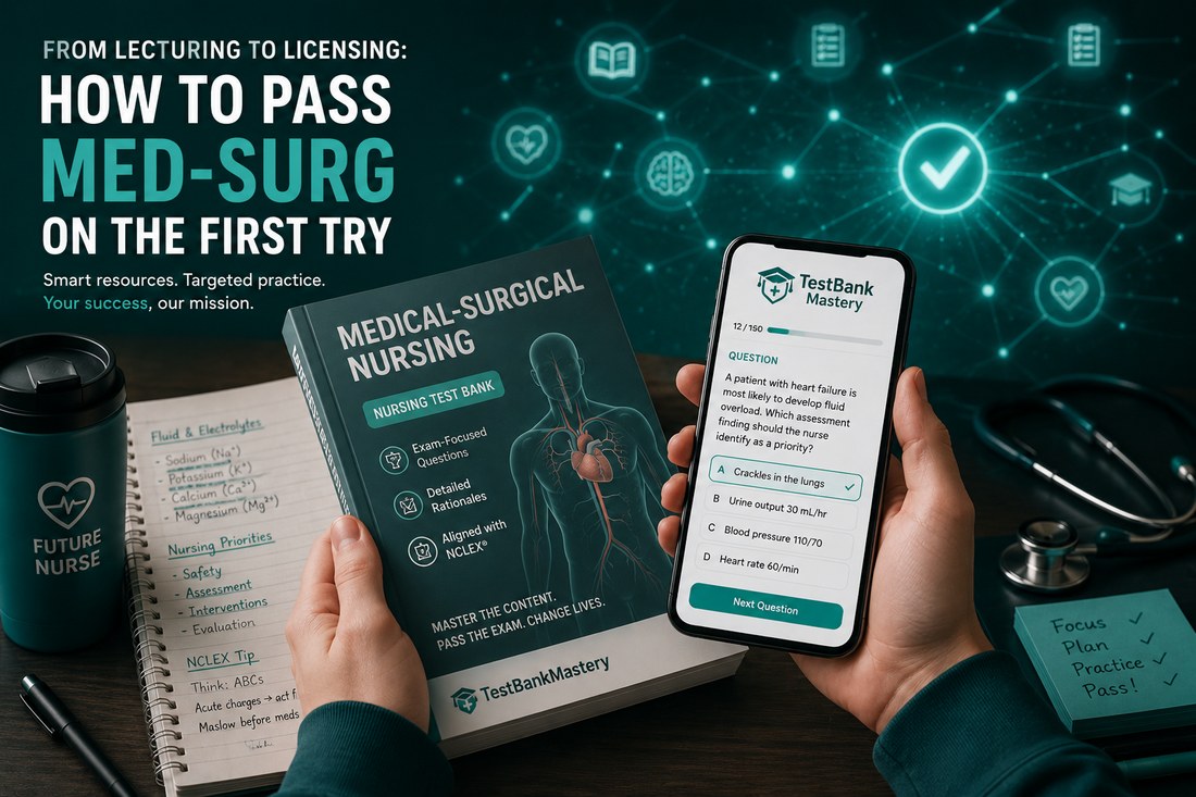 From Lecturing to Licensing: How to Pass Med-Surg on the First Try