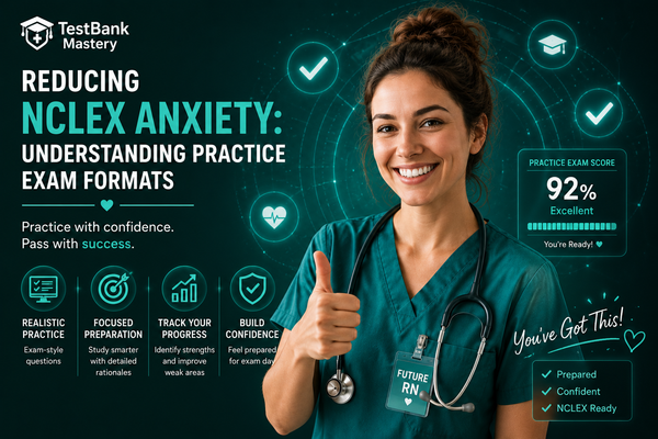 Reducing NCLEX Anxiety: Understanding Practice Exam Formats